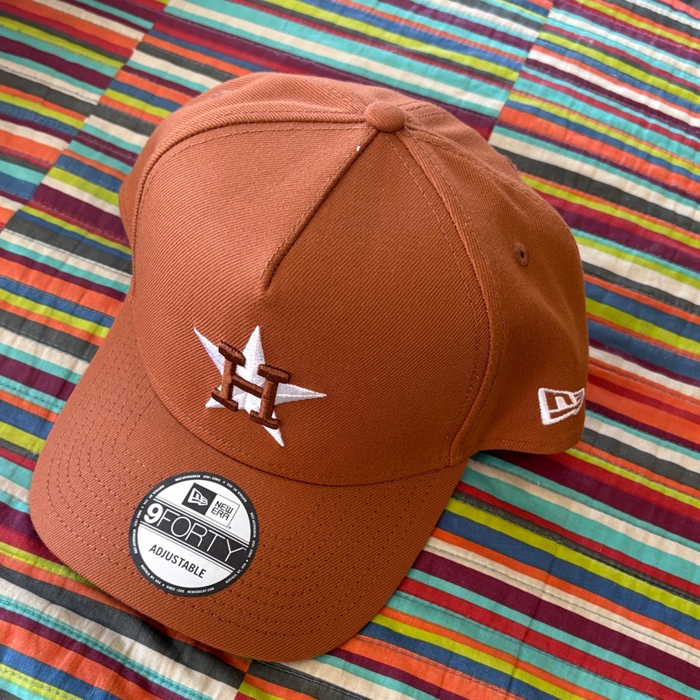 New Era Rust Brown Cooperstown Houston Astros Star Adjustable Cap nwt